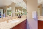 Gold level remodel baths - granite tile custom cabinets
